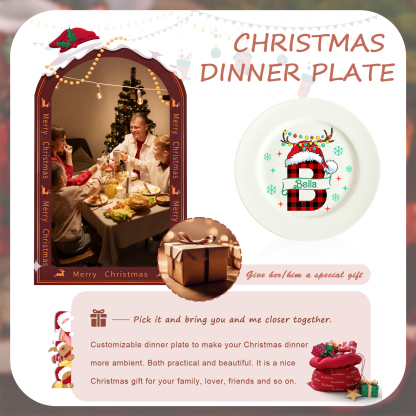 Personalised Christmas Serving Platter Custom Festive Tray for Holiday Gifting-Jessemade AU