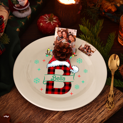 Personalised Christmas Serving Platter Custom Festive Tray for Holiday Gifting-Jessemade AU