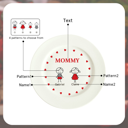 Personalised Christmas Platter for Families of 2 – Custom Serving Tray & Perfect Holiday Gift-Jessemade AU