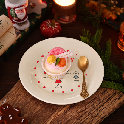 Personalised Christmas Platter for Families of 4 – Custom Serving Tray & Perfect Holiday Gift-Jessemade AU