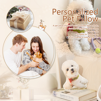 Custom 3D Pet Pillow Personalised Photo Pillow Custom Shape Double Printed Cotton Pillow-Jessemade AU