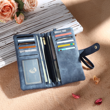 Personalised Women's Wallet with Birth Floral Initial & Name Gift for Her | Jessemade