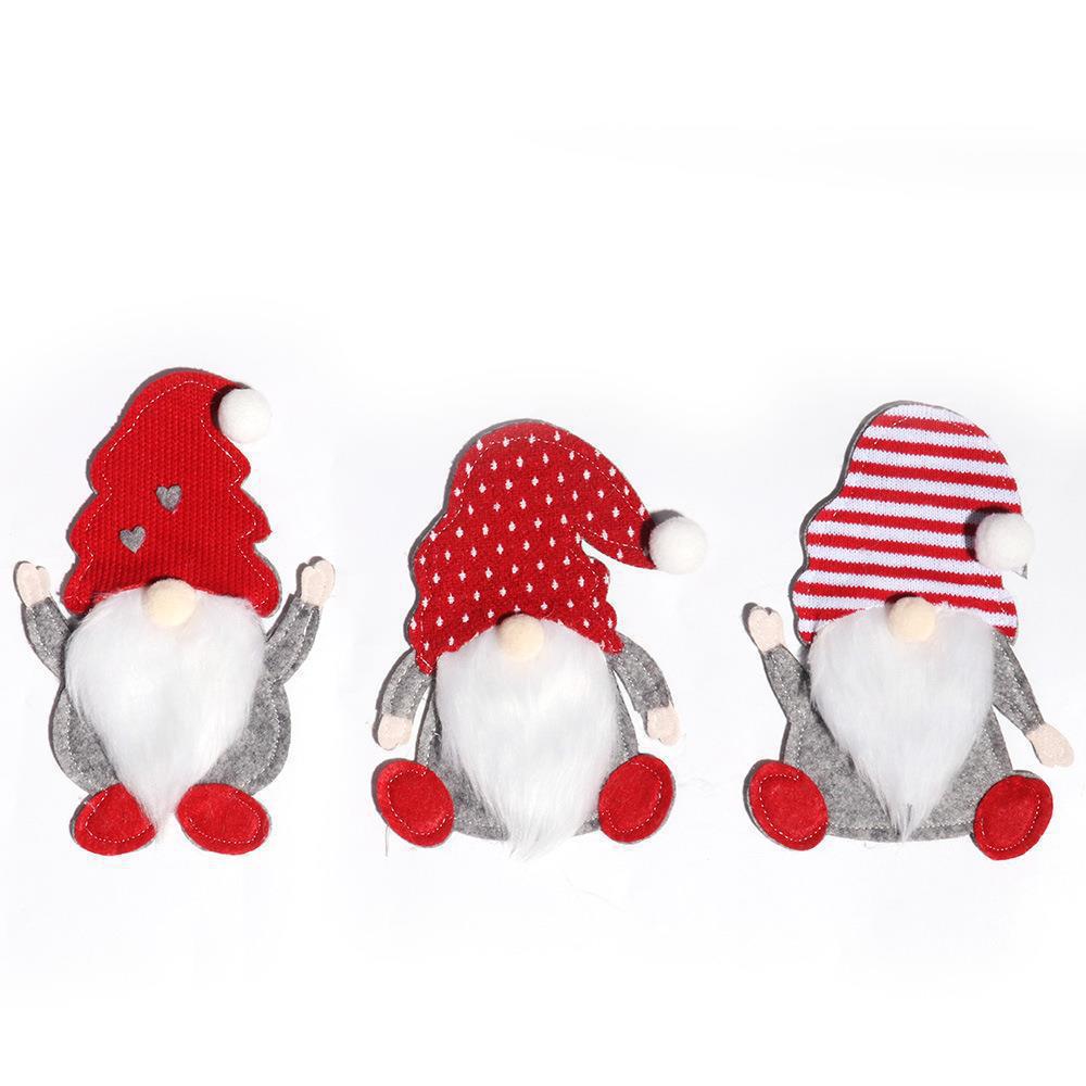 Christmas Gnome Knife and Fork Holder Set Festive Table Decoration for Family Holiday Meals
