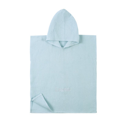 Personalised Name Hooded Baby Poncho Towel Muslin Bath Poncho For Toddler Kids Cotton Waffle Hooded Baby Bath Towels