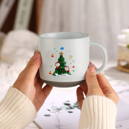 Personalised Christmas Tree Mug with Custom 2-6 Names and Text Perfect Holiday Gift for Family-Jessemade AU