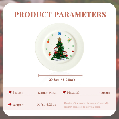 Personalised Christmas Plates for Friends with 2-6 Names A Festive Gift