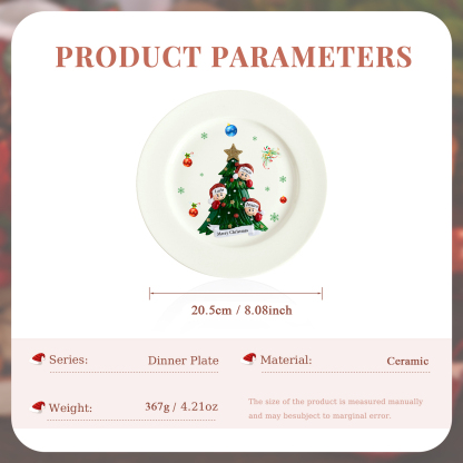 Personalised Christmas Plates for Friends with 2-6 Names A Festive Gift