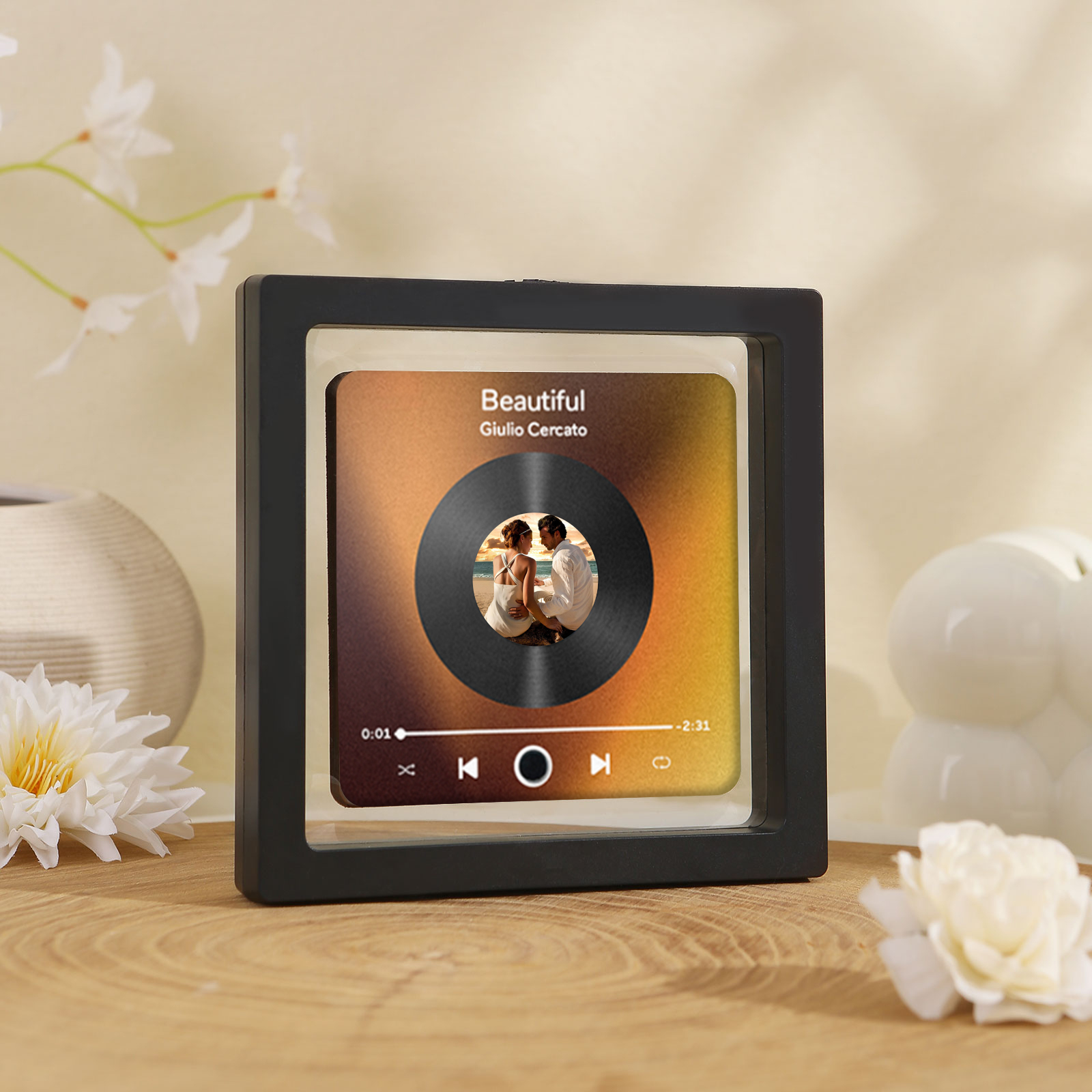 Personalised Music Fridge Magnets That Play Songs Customised Album Music Magnets for Fridge with Photo Christmas Valentine's Day Gifts for Couples