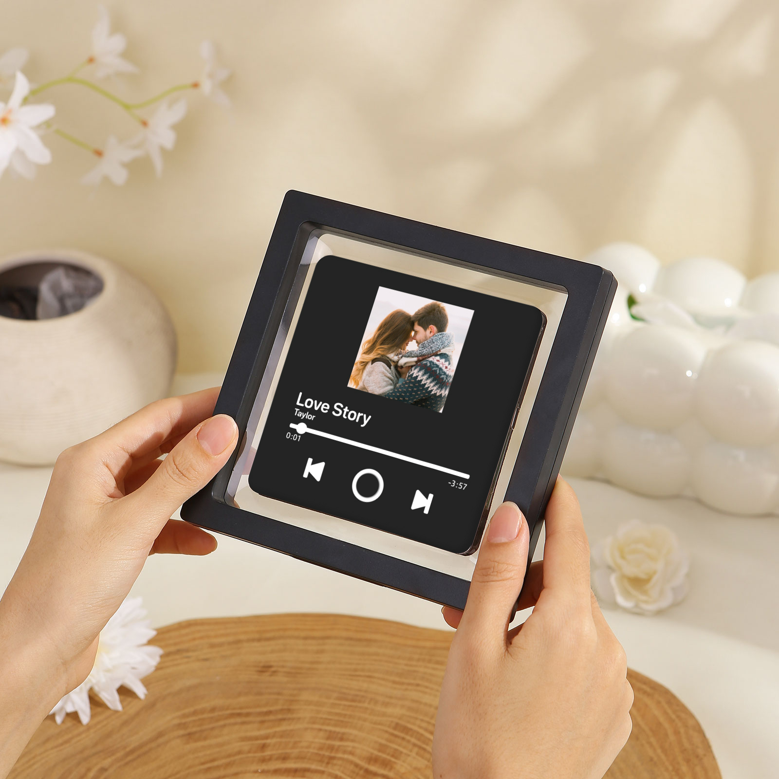 Personalised Music Fridge Magnets That Play Songs Customised Album Music Magnets for Fridge with Photo Christmas Valentine's Day Gifts for Couples