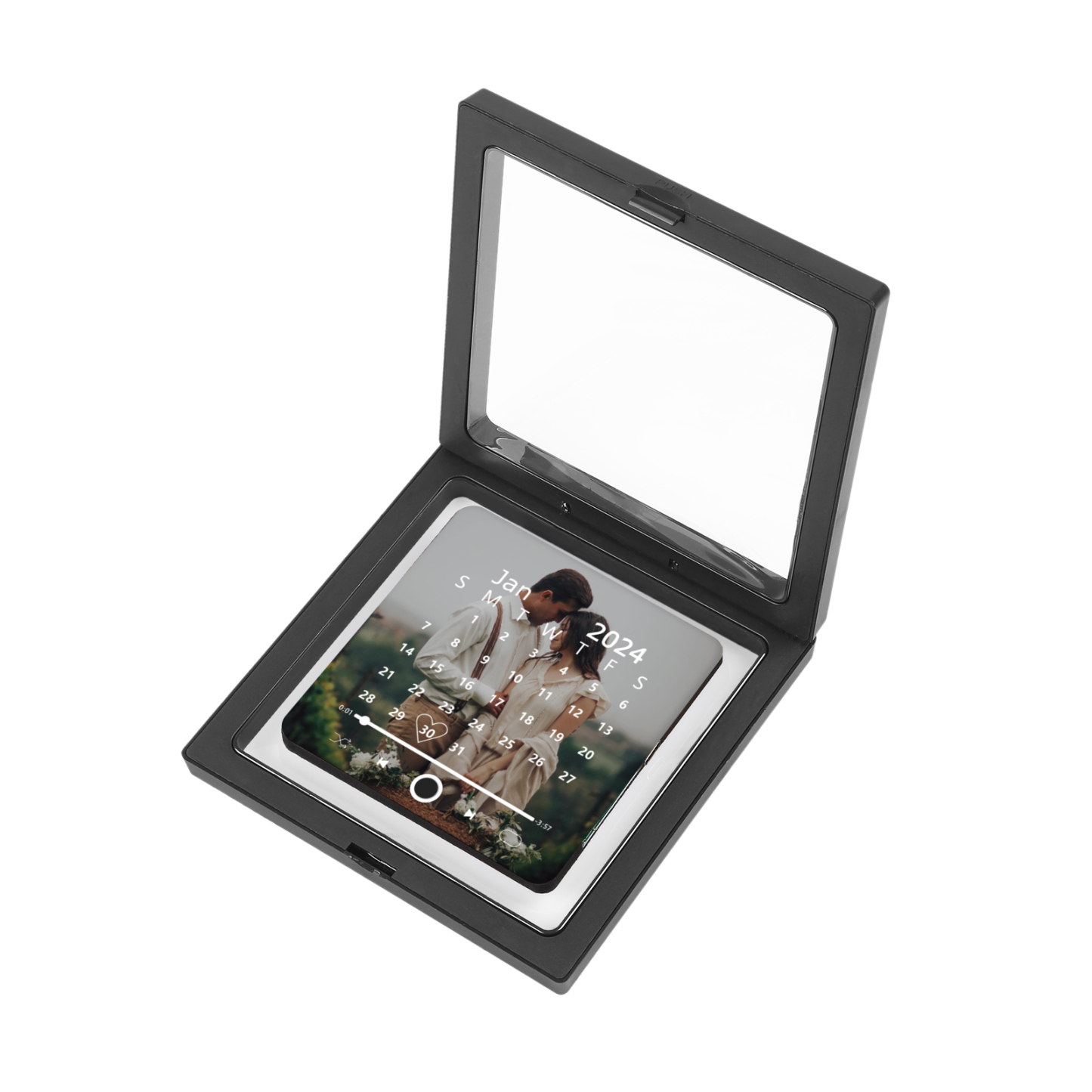 Personalised Music Fridge Magnet with 1 Photo & 1 Date – Custom Gift for Couples