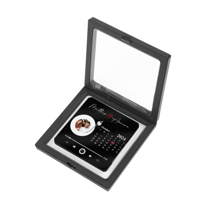 Personalised Music Fridge Magnet with Photo Date and 2 Names Unique Gift for Couples