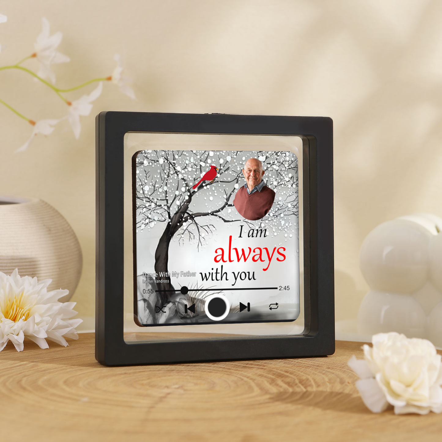 Personalised Memorial Fridge Magnet In Loving Memory Cardinal & Tree of Life Designs with Photo & Custom Text