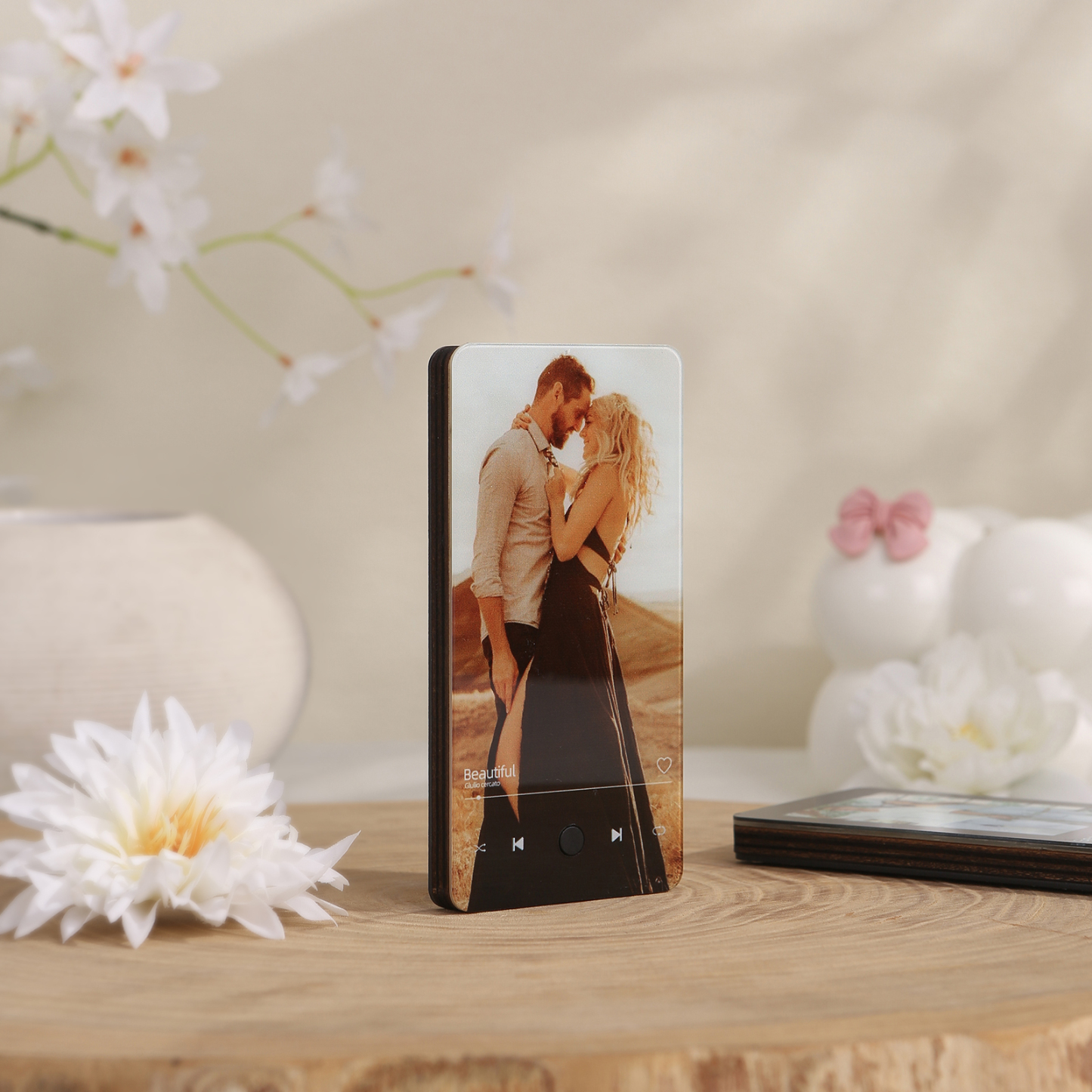 Personalised Fridge Magnet with Music Custom Photo & Song Valentine’s Day Gift for Couples