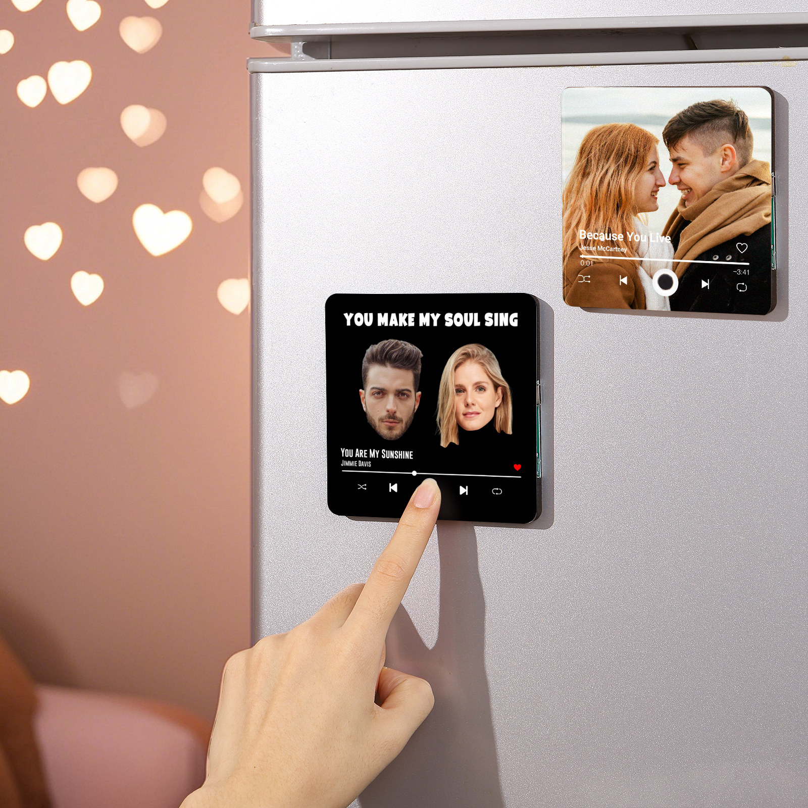Personalised Music Fridge Magnet You Make My Soul Sing Gift for Couple