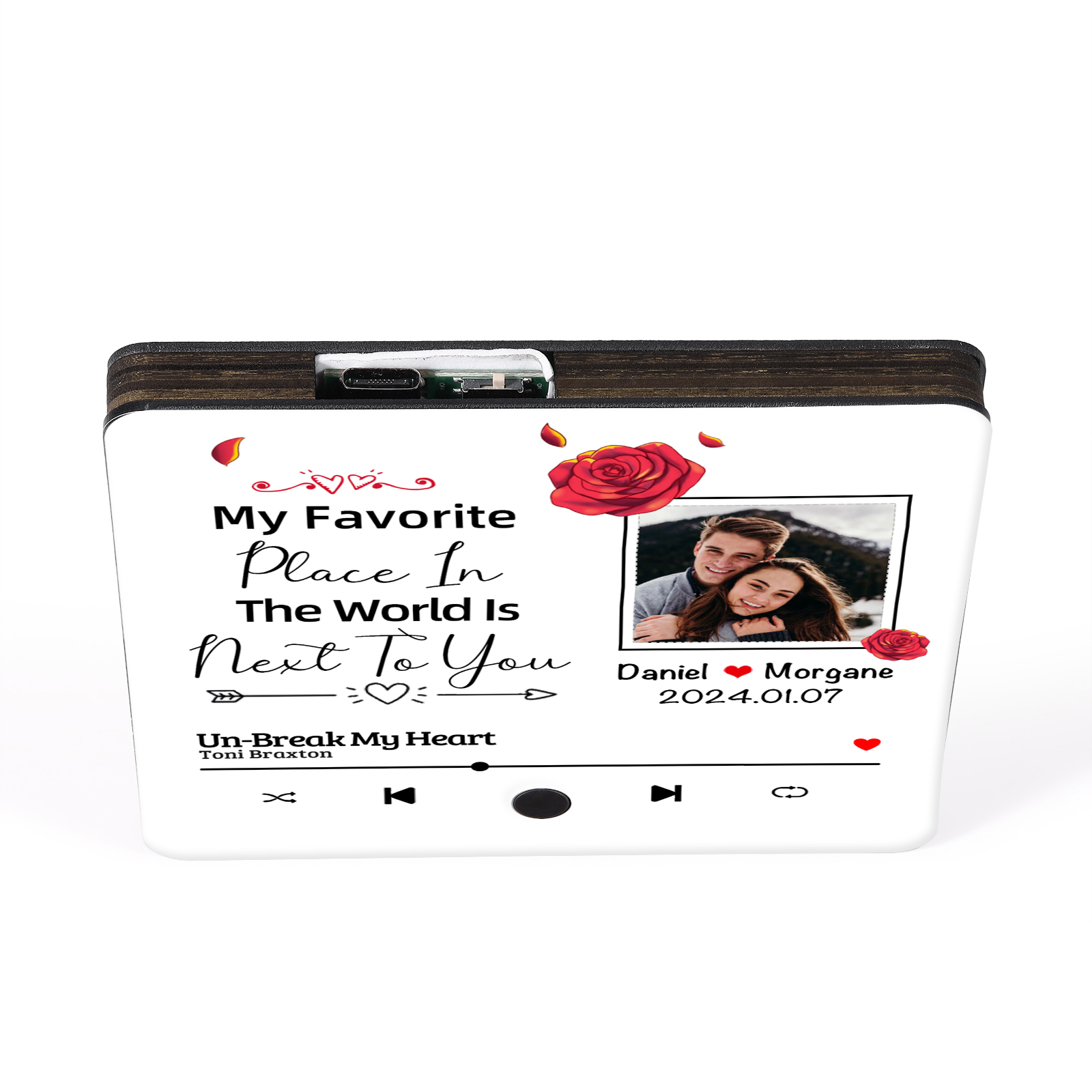 Personalised Music Fridge Magnets My Favorite Place Is Next to You Gift for Couples
