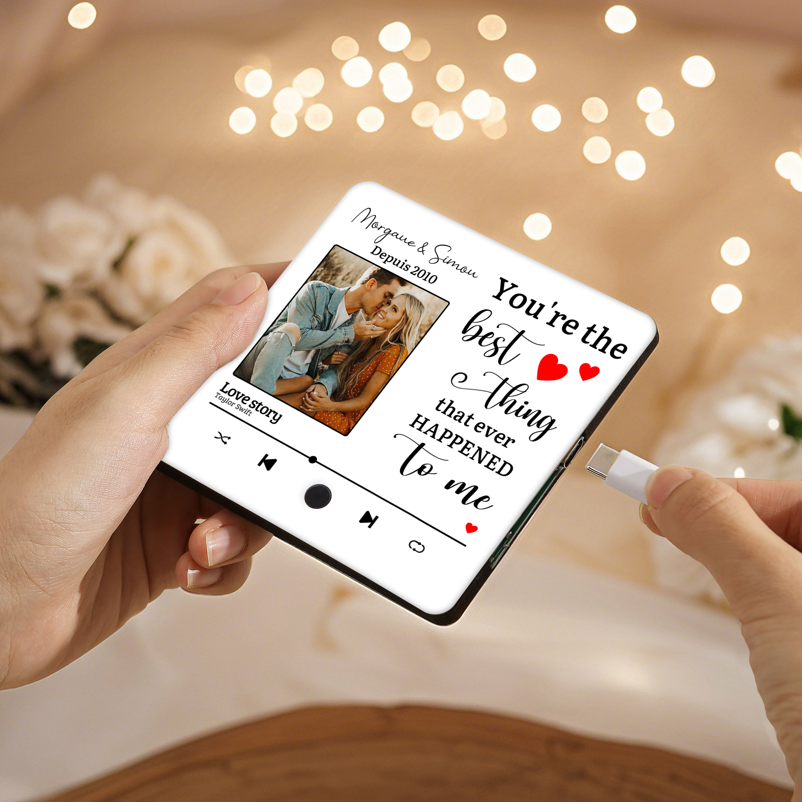 Personalised Music Fridge Magnets You are the Best Thing That Ever Happened to Me Gift for Couples