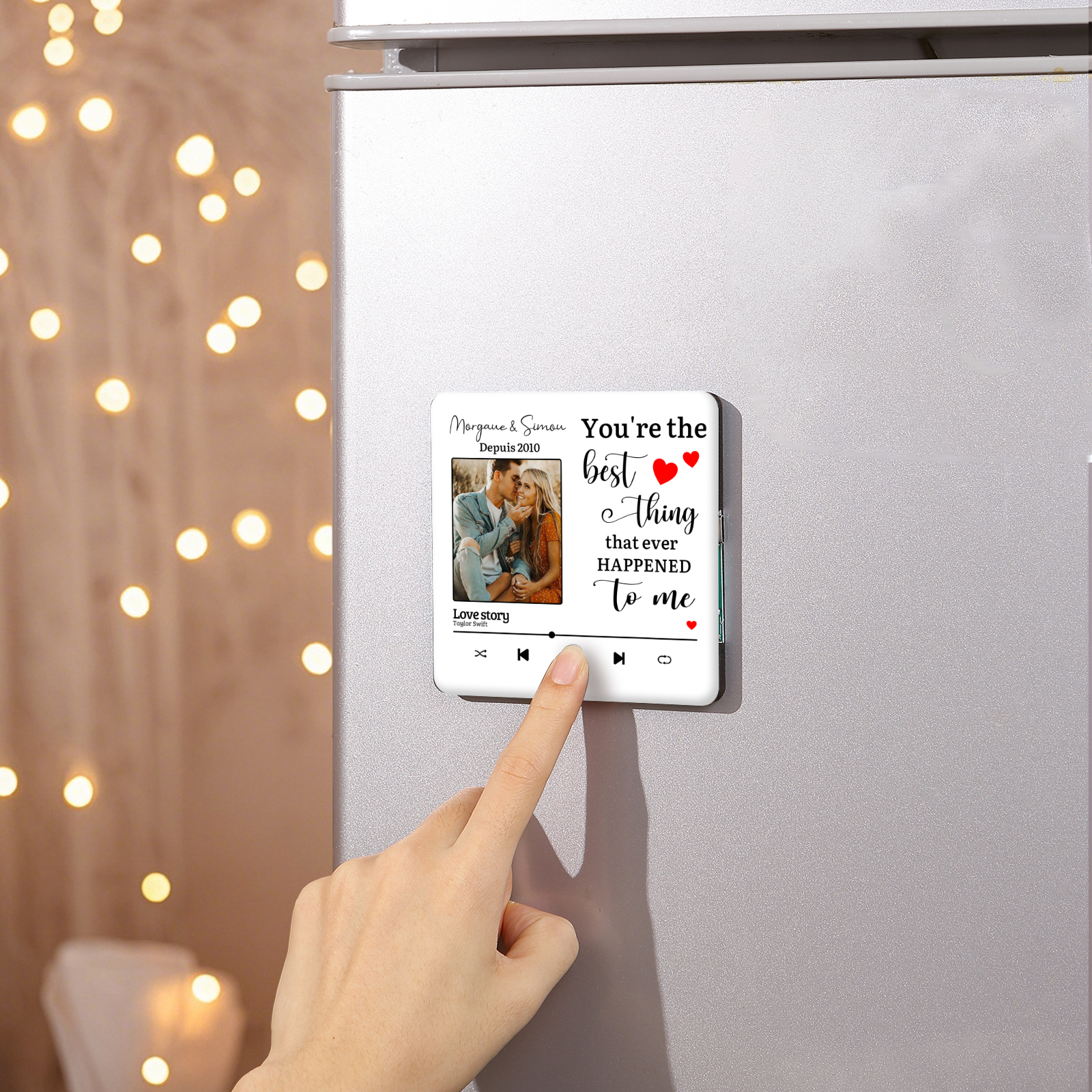 Personalised Music Fridge Magnets You are the Best Thing That Ever Happened to Me Gift for Couples