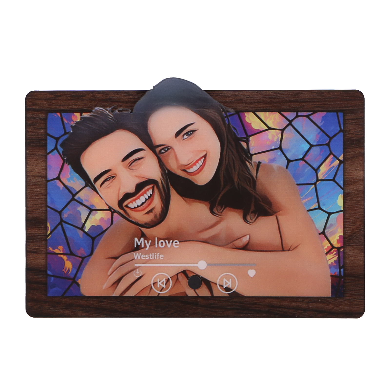 Personalised Cartoon Fridge Magnet with Music Unique Valentine’s Day Gift for Couple