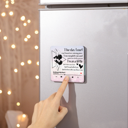 Personalised Fridge Magnet The Day I Met You I Found My Missing Piece Heart Puzzle Valentines Day Gift