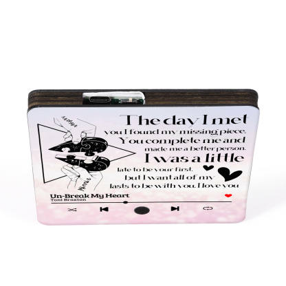 Personalised Fridge Magnet The Day I Met You I Found My Missing Piece Heart Puzzle Valentines Day Gift