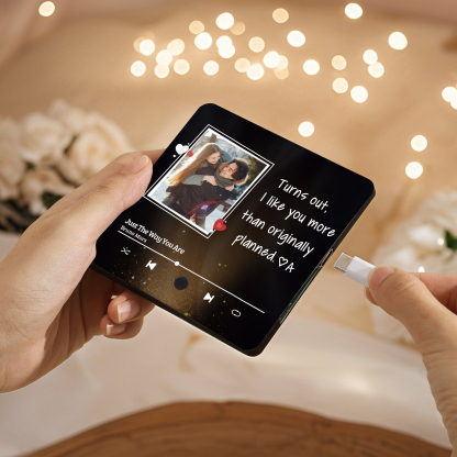 Personalised Fridge Magnet Turns Out I Like You MoreThan Originally Planned Custom Photo Keepsake Gift for Couple