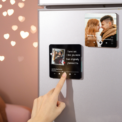 Personalised Fridge Magnet Turns Out I Like You MoreThan Originally Planned Custom Photo Keepsake Gift for Couple