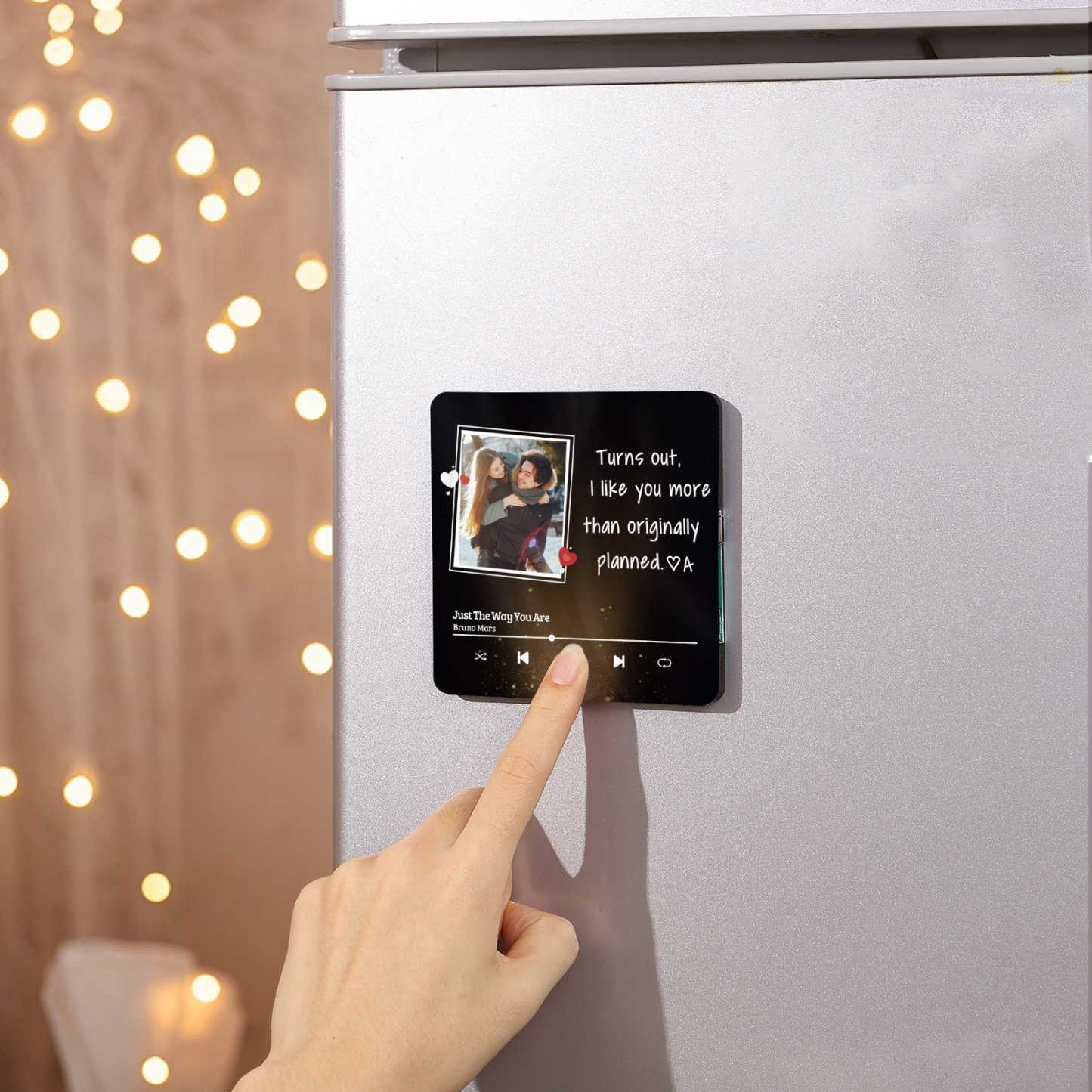 Personalised Fridge Magnet Turns Out I Like You MoreThan Originally Planned Custom Photo Keepsake Gift for Couple