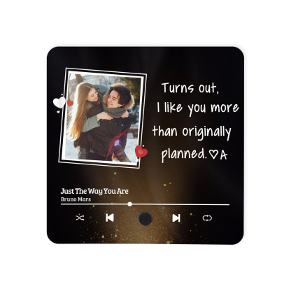 Personalised Fridge Magnet Turns Out I Like You MoreThan Originally Planned Custom Photo Keepsake Gift for Couple
