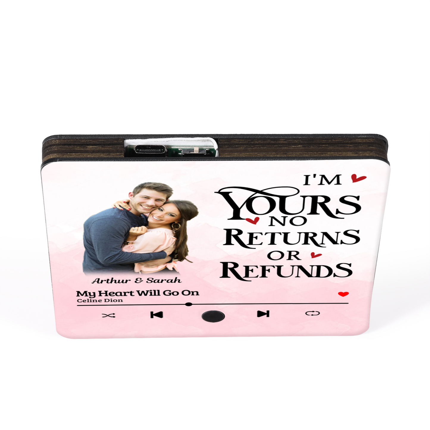 Personalised Photo Fridge Magnet I am Yours No Returns or Refunds Valentines Day Gift for Couples