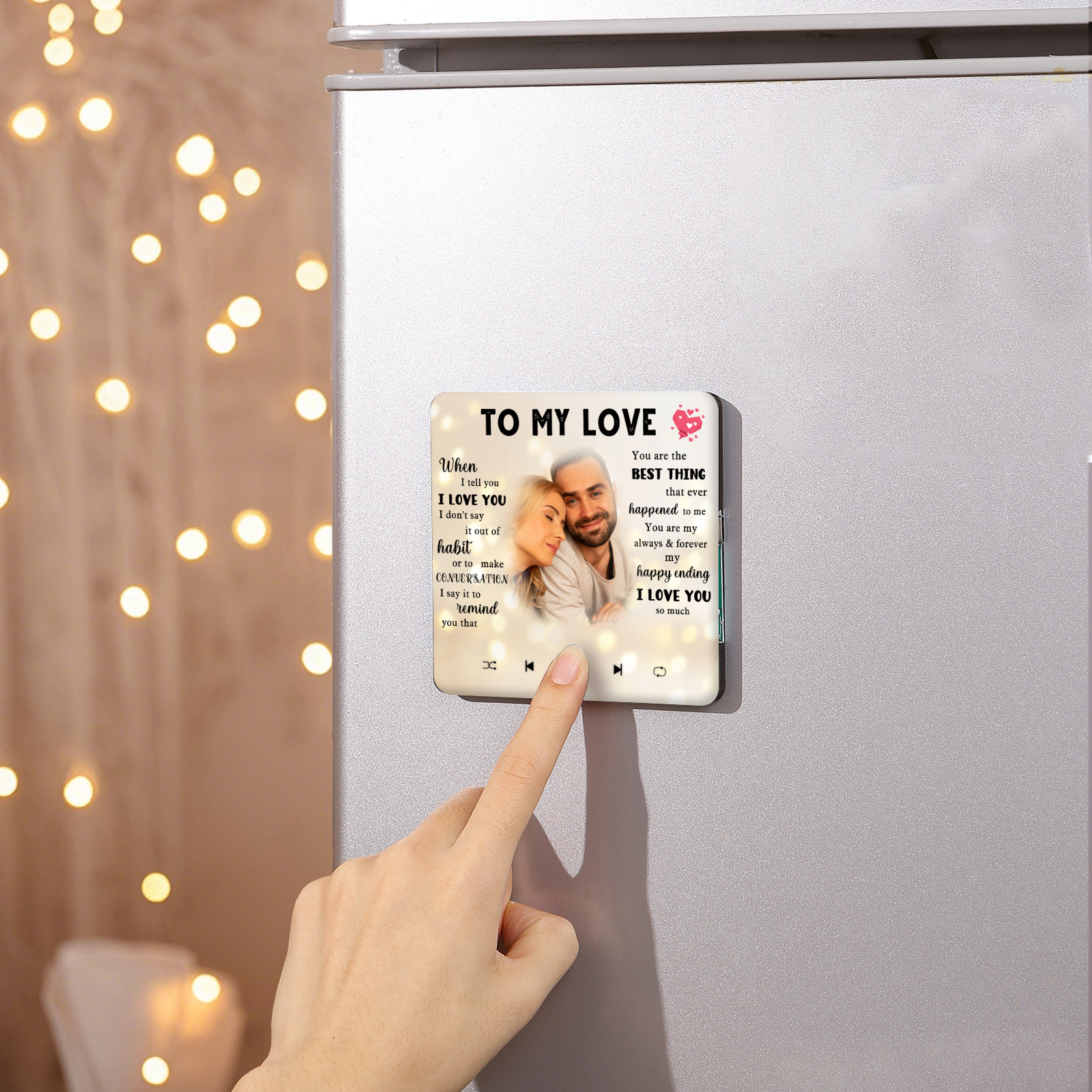 Personalised Photo Fridge Magnet To My Love You Are The Best Thing That Ever Happened To Me Romantic Gift for Couples | Jessemde