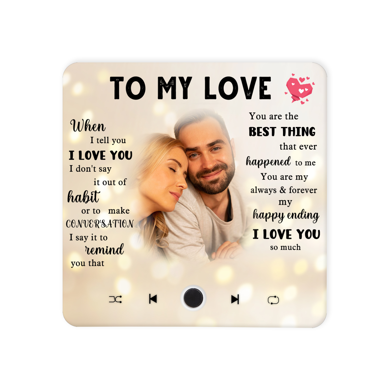 Personalised Photo Fridge Magnet To My Love You Are The Best Thing That Ever Happened To Me Romantic Gift for Couples | Jessemde