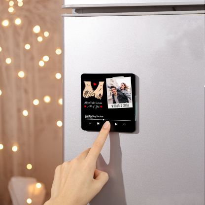 Personalised Photo Fridge Magnet All of Me Loves All of You Pinky Promise Valentines Day Gift for Couples