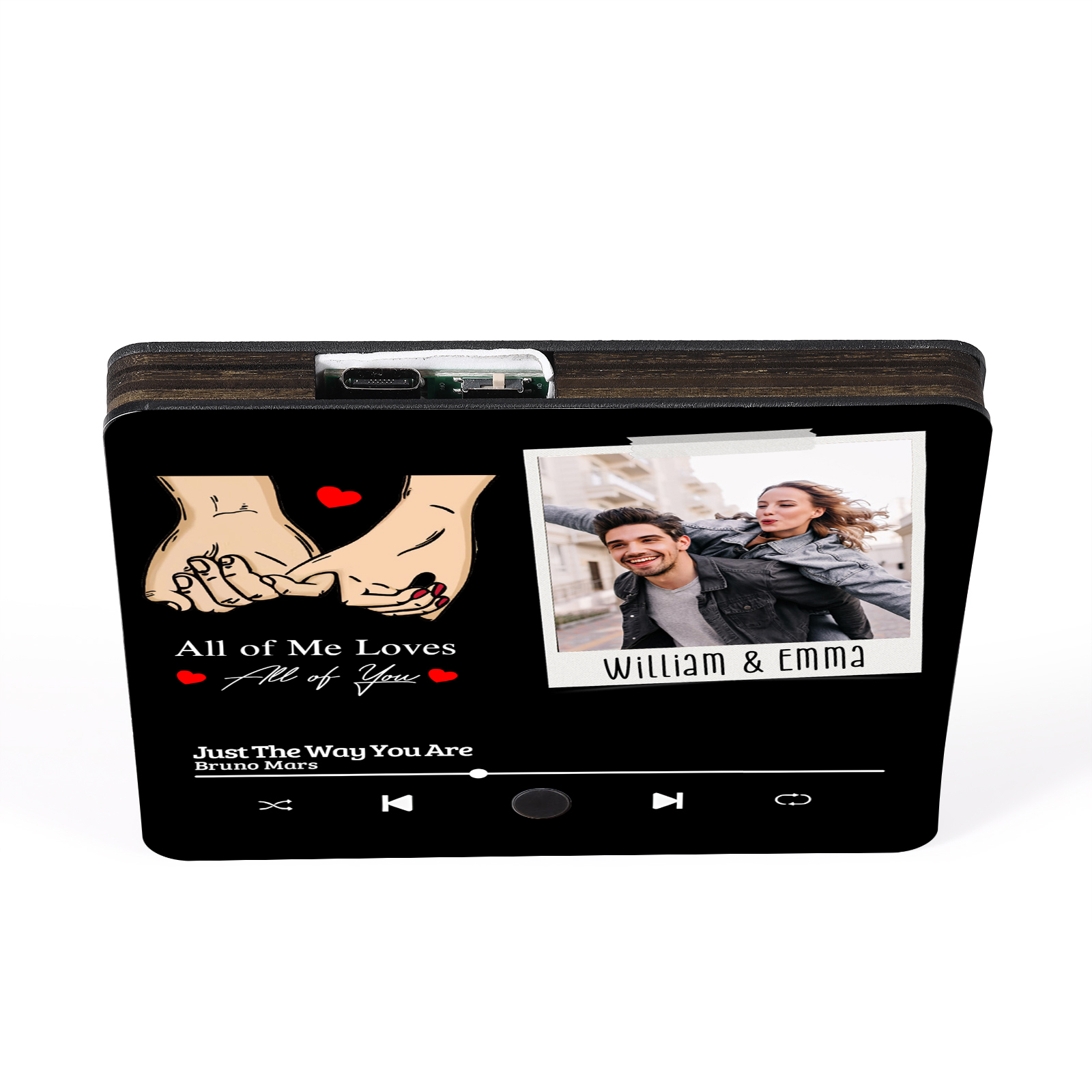 Personalised Photo Fridge Magnet All of Me Loves All of You Pinky Promise Valentines Day Gift for Couples