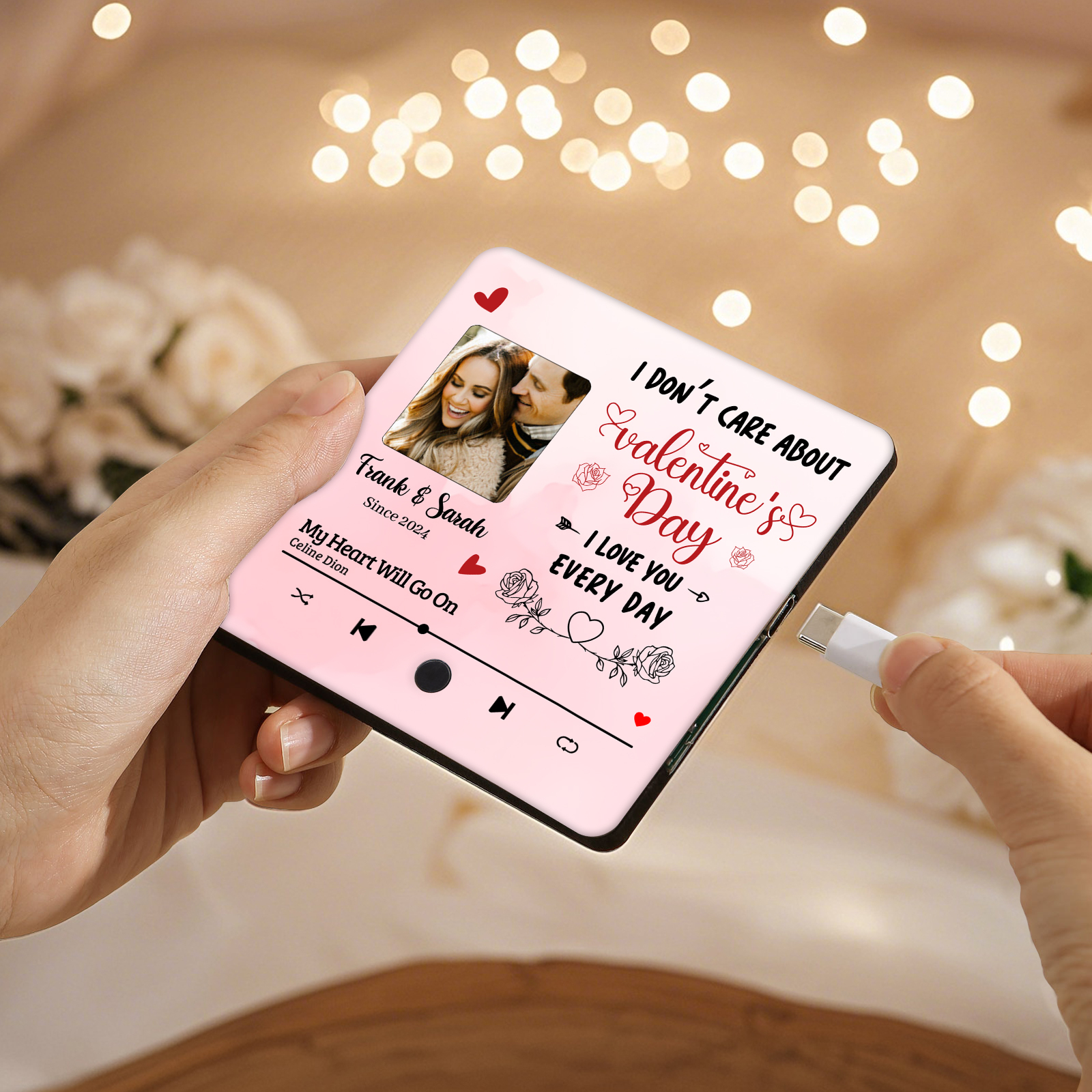 Personalised Photo Fridge Magnets I Dont Care Valentines Day I Love You Every Day Gift for Couples