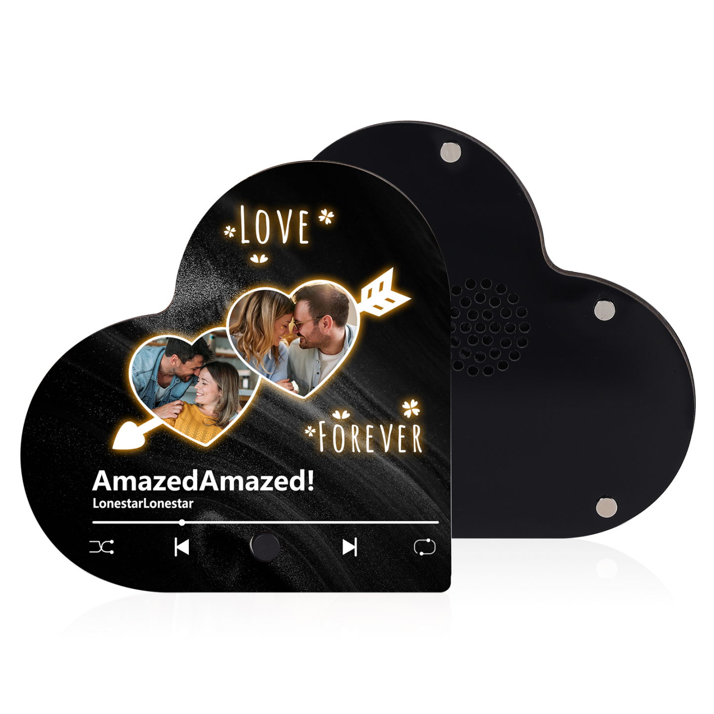 Personalised Heart-Shaped Fridge Magnet An Arrow Through the Heart Valentine’s Day Gift