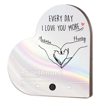 Personalised Heart-Shaped Fridge Magnet Two Hands Make a Heart Valentine’s Day Gift