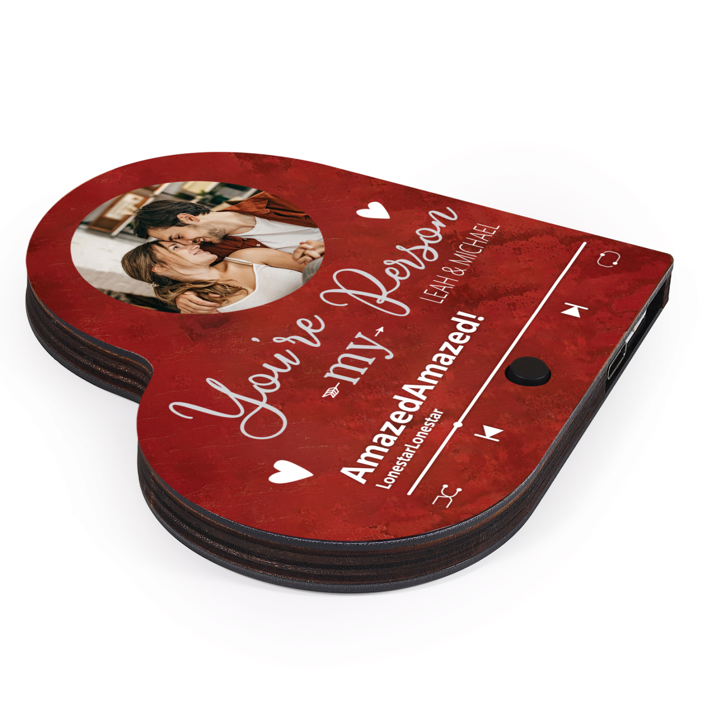 Personalised Heart-Shaped Fridge Magnet You’re My Person Valentine’s Day Gift