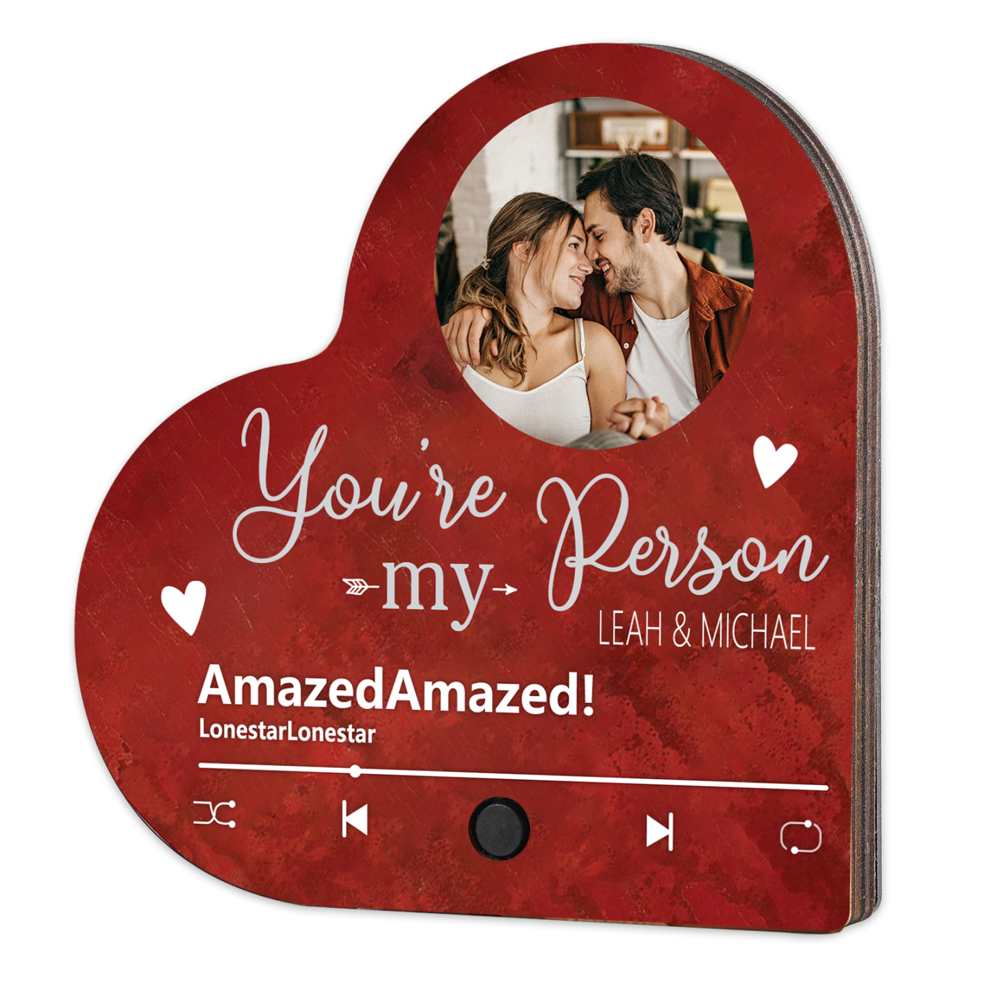 Personalised Heart-Shaped Fridge Magnet You’re My Person Valentine’s Day Gift