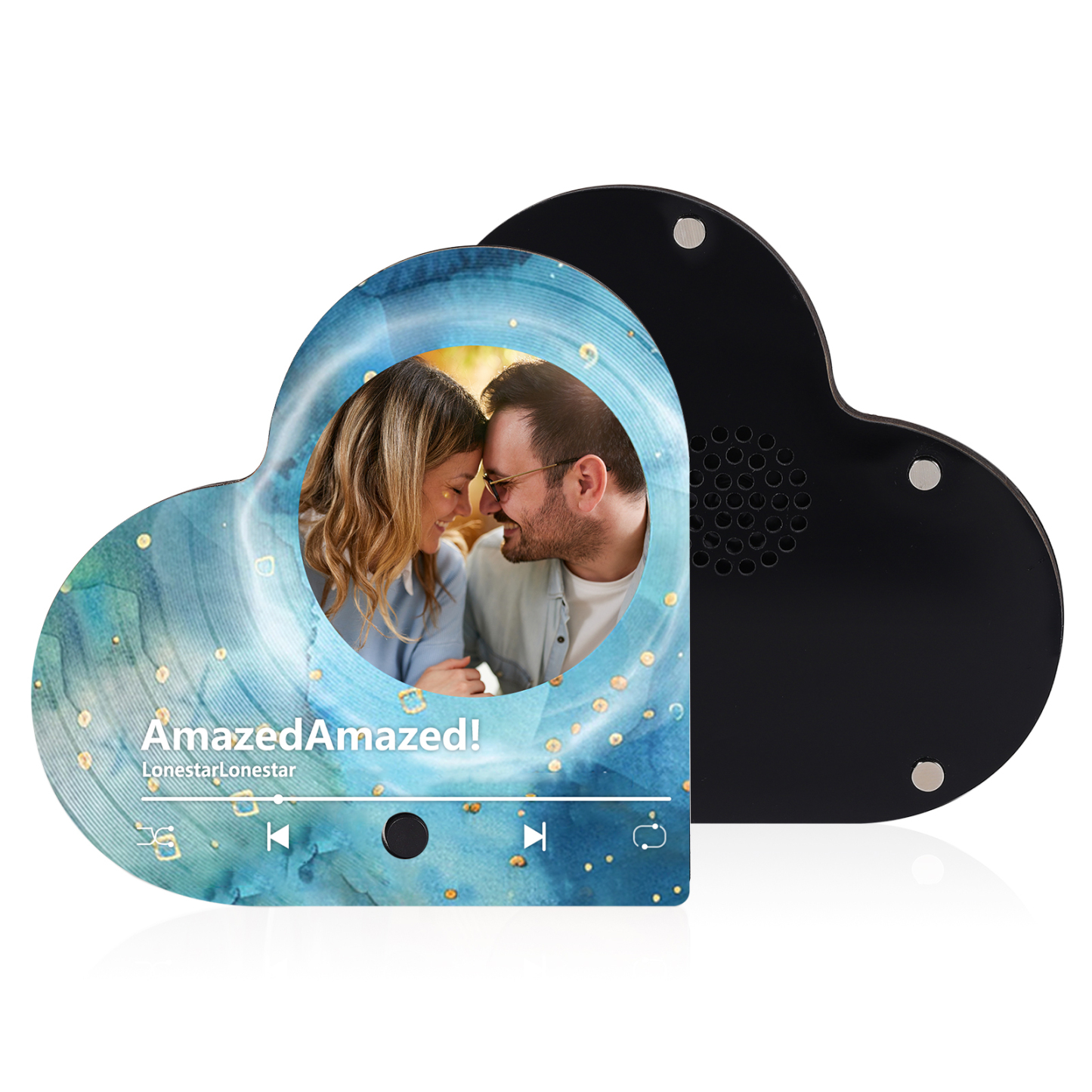 Personalised Heart-Shaped Fridge Magnet Your Love Your Song Valentine’s Day Gift