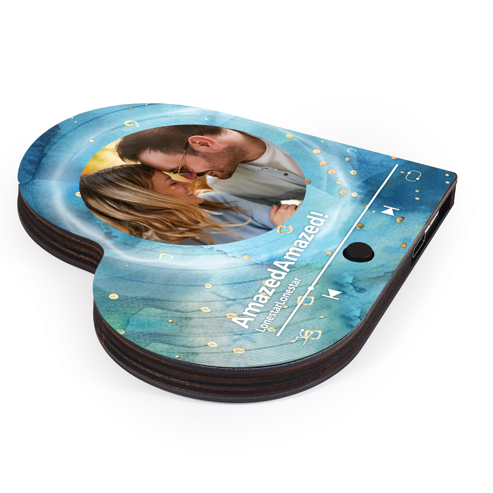 Personalised Heart-Shaped Fridge Magnet Your Love Your Song Valentine’s Day Gift