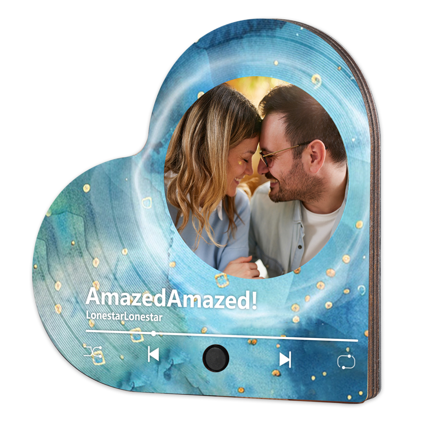 Personalised Heart-Shaped Fridge Magnet Your Love Your Song Valentine’s Day Gift