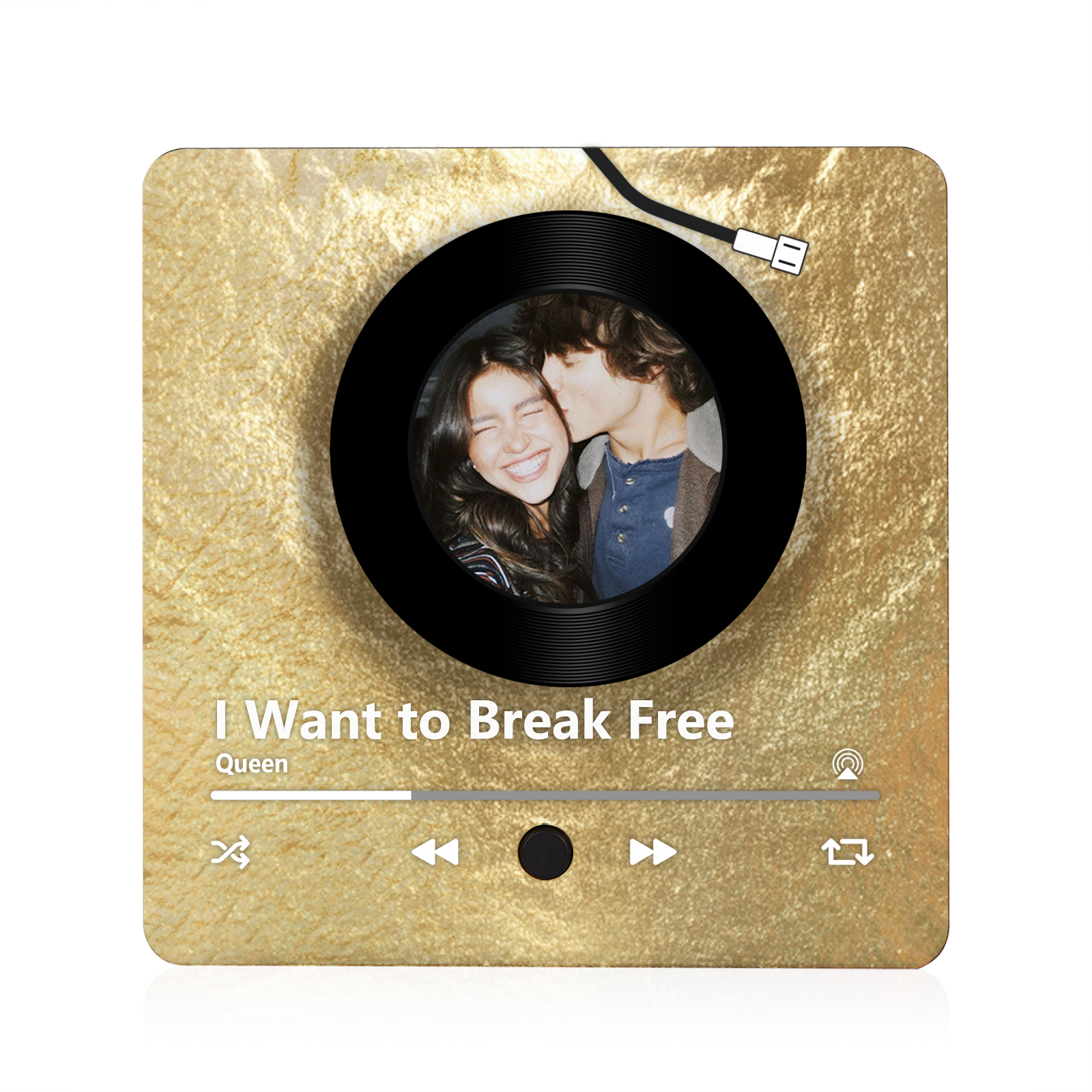 Personalised Fridge Magnet with Music Custom Photo Home Decoration Gift for Her