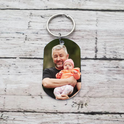 Personalised Photo Keychain Legend Husband Daddy Grandpa Custom Gift for Grandpa | Jessemade
