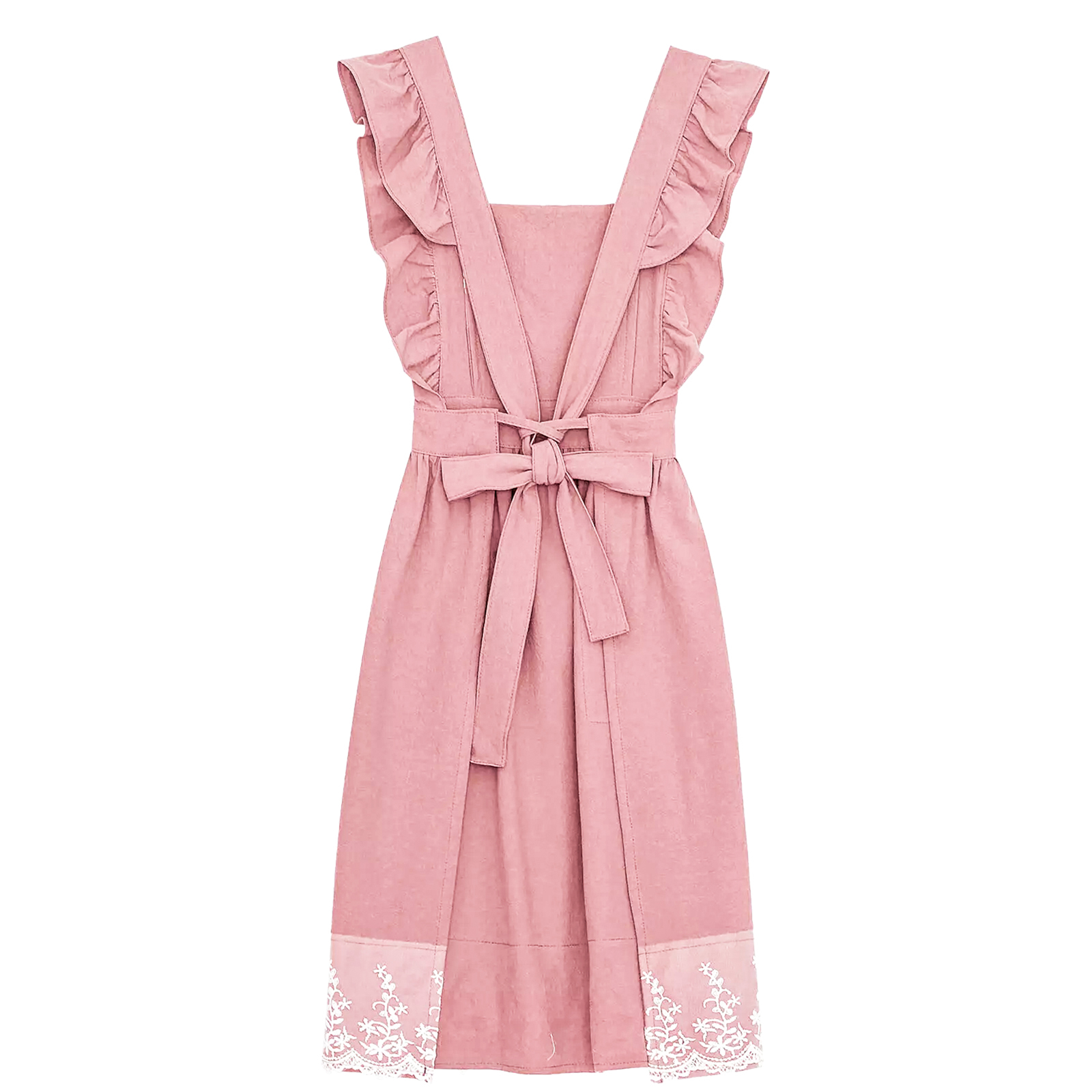 Personalised Embroidered Apron with Name & Custom Flower – Gift for Women | Jessemade