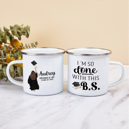Personalised Graduation Mug with Name, School & Year | Jessemade