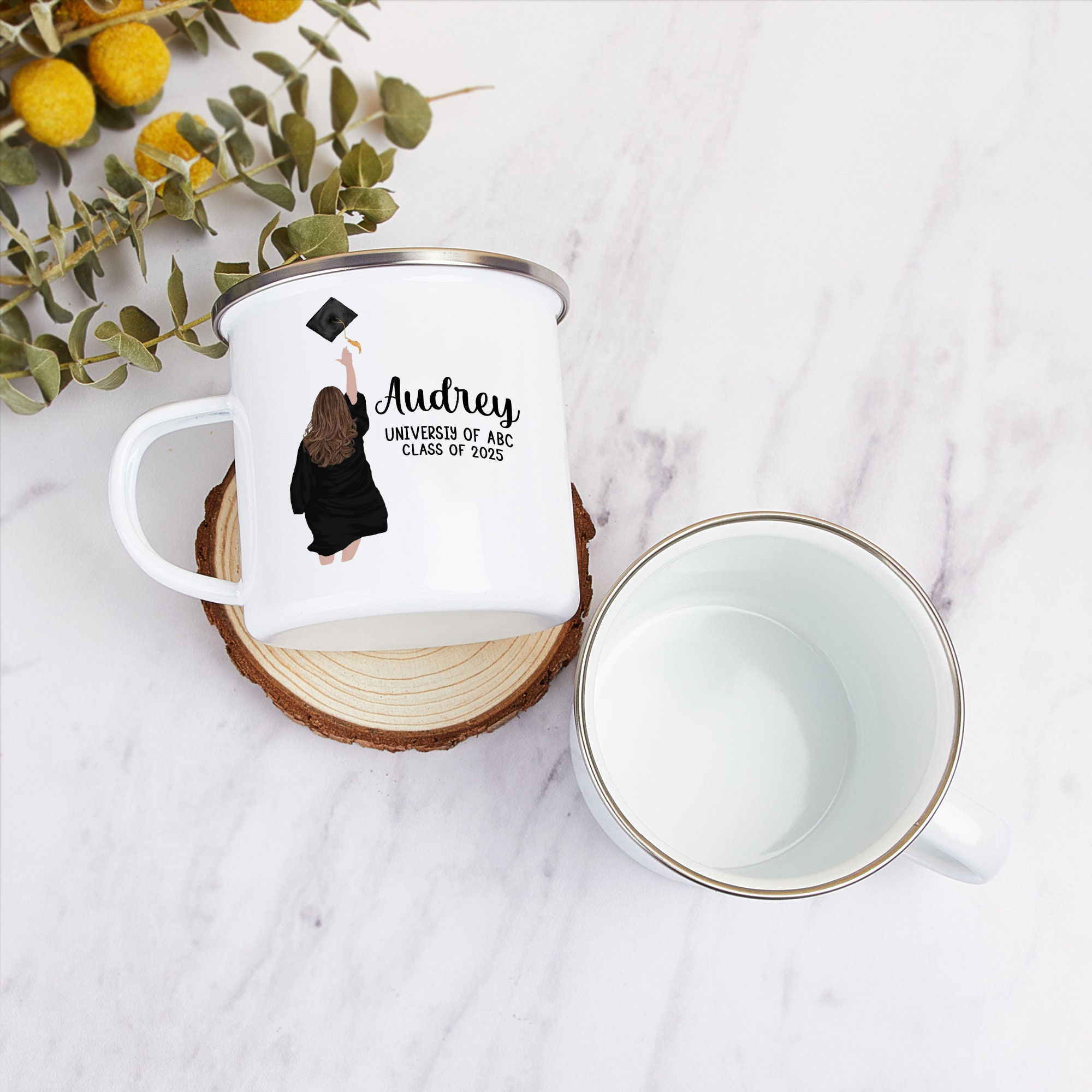 Personalised Graduation Mug with Name, School & Year | Jessemade