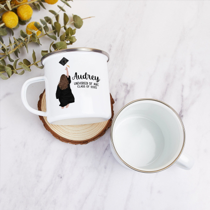 Personalised Graduation Mug with Name, School & Year | Jessemade