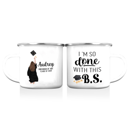 Personalised Graduation Mug with Name, School & Year | Jessemade