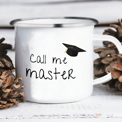 1 Text Personalised Stainless Steel Graduation Mug - Special Gift for Graduation| Jessemade