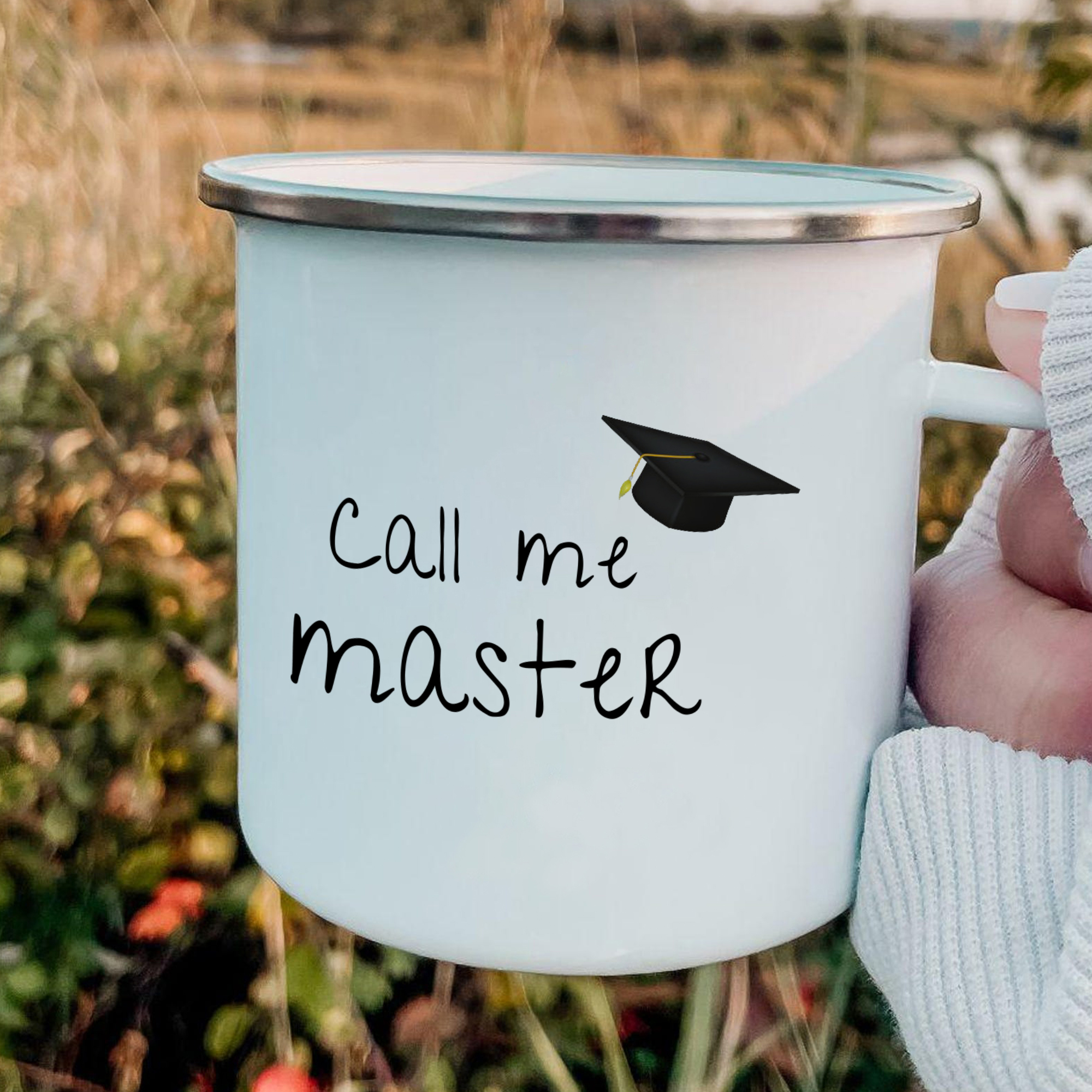 1 Text Personalised Stainless Steel Graduation Mug - Special Gift for Graduation| Jessemade
